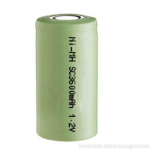 1.2V 3600mAh Sub C Ni-MH Battery SC NiMH